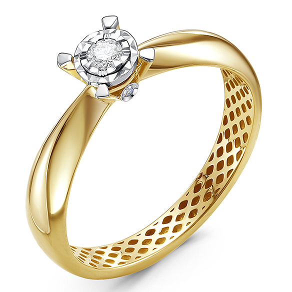 Кольцо, золото, бриллиант, ди110653рл